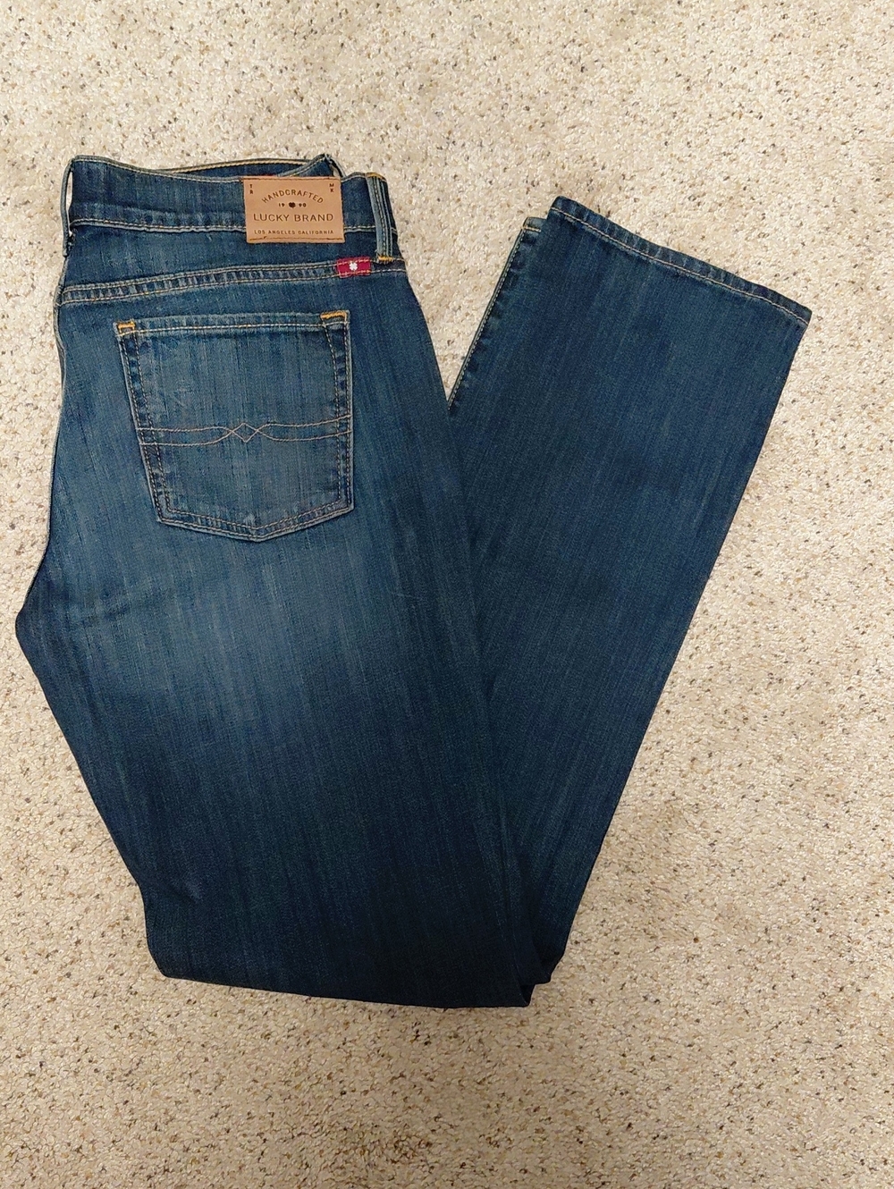 Lucky Brand Ladies Dark Blue Straight-Leg Jeans, Size 8